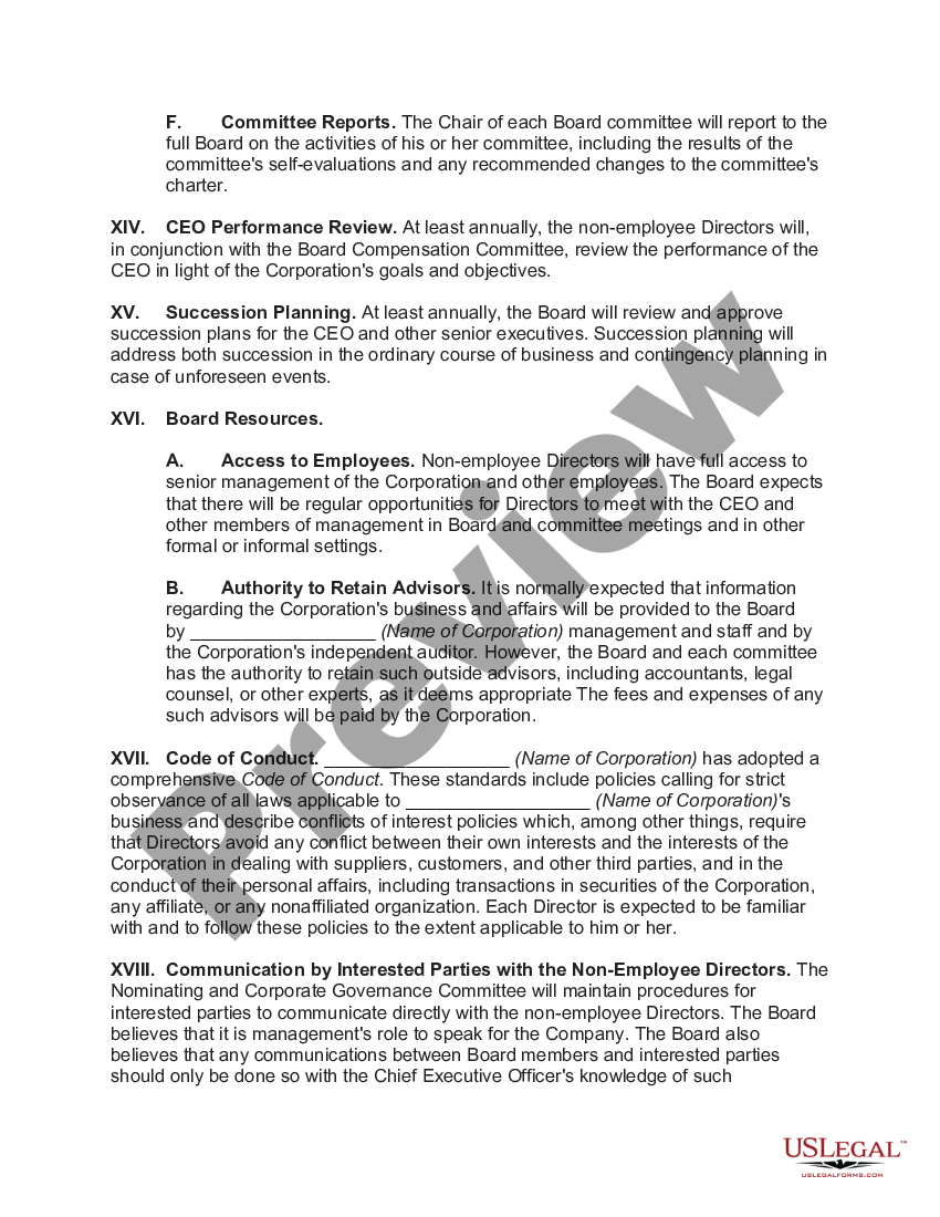 page 4 Corporate Governance Guidelines preview