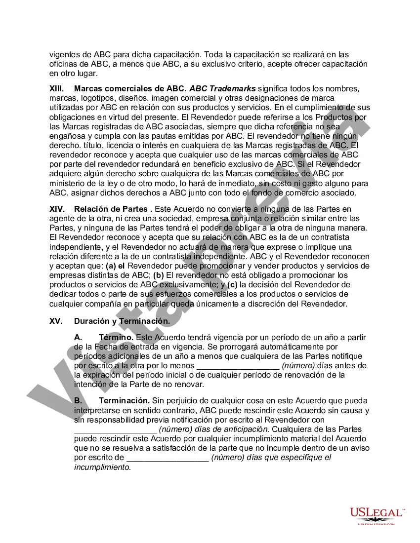 Preview Acuerdo de revendedor de software no exclusivo