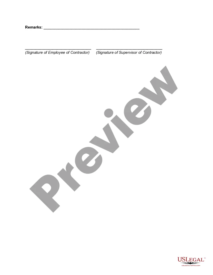 Preview Construction Work Order