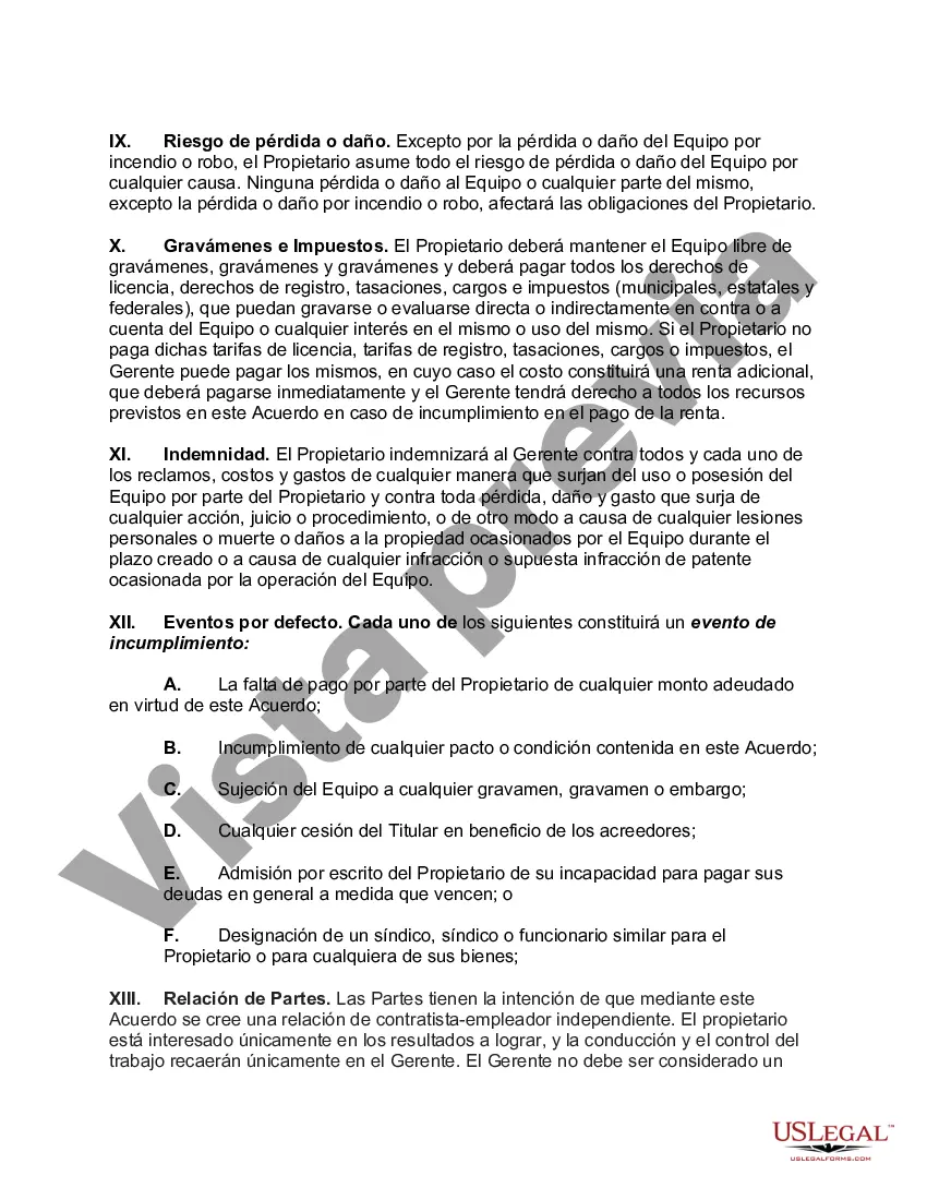 Preview Acuerdo para administrar negocios