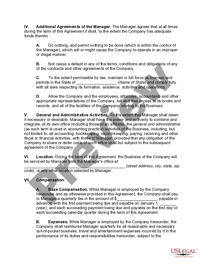 Get Management and Operations Agreement Preview Management and Operations Agreement