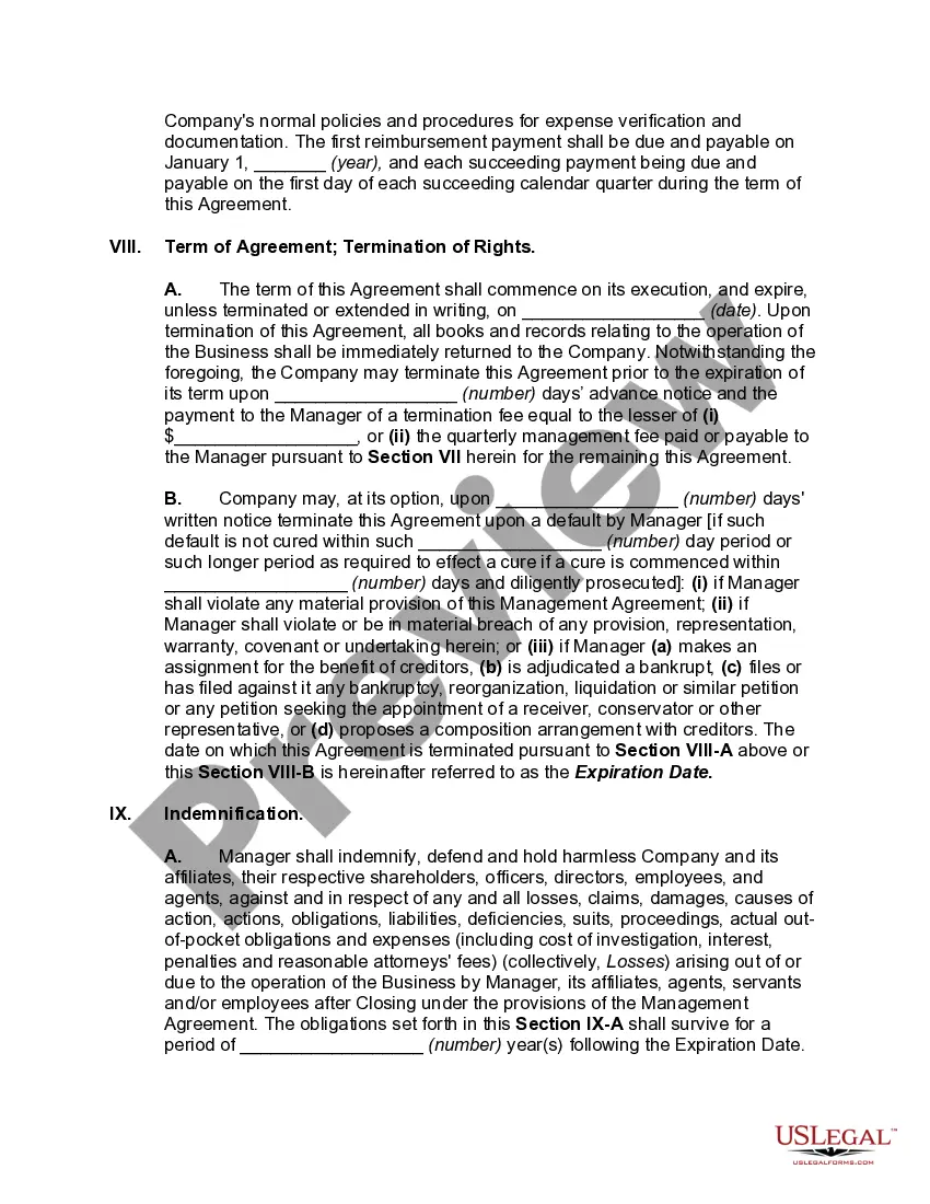 Get Management and Operations Agreement Preview Management and Operations Agreement