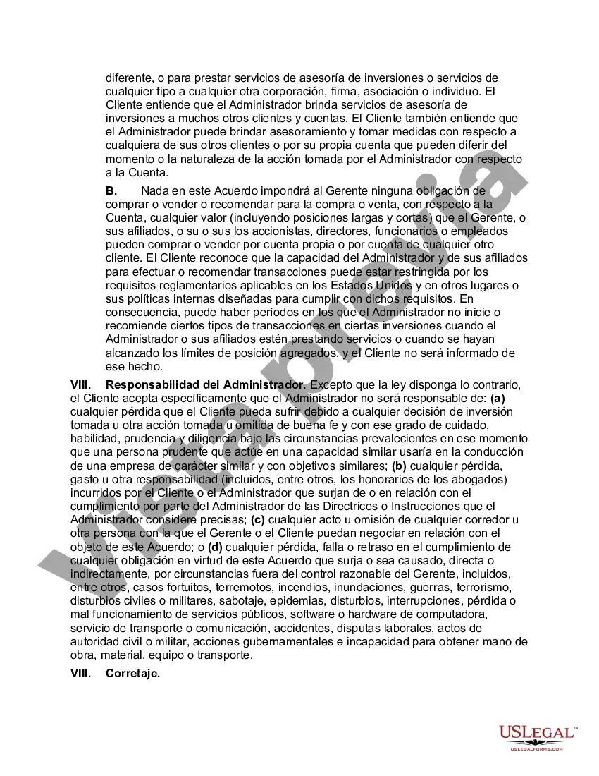 Preview Contrato de Gestión de Inversiones para Clientes de Cuentas Separadas