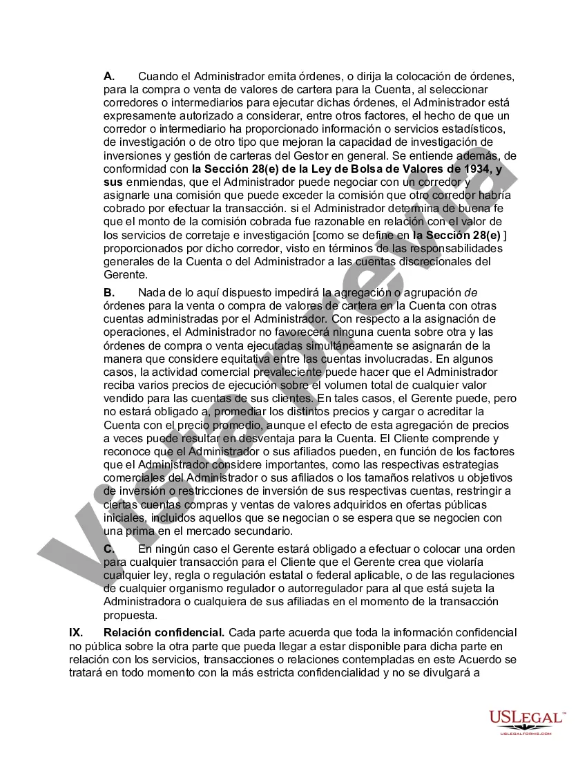 Preview Contrato de Gestión de Inversiones para Clientes de Cuentas Separadas