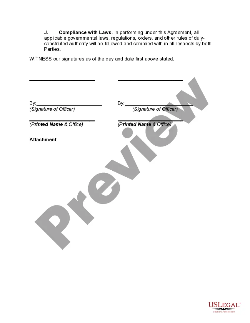 Preview Master Vendor Services Agreement
