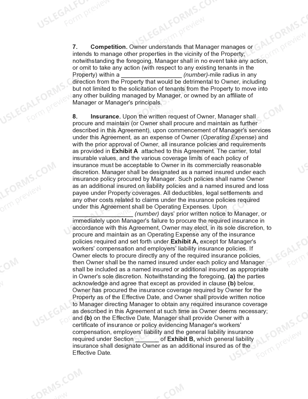 Preview Agreement to Manage Medical Office Building