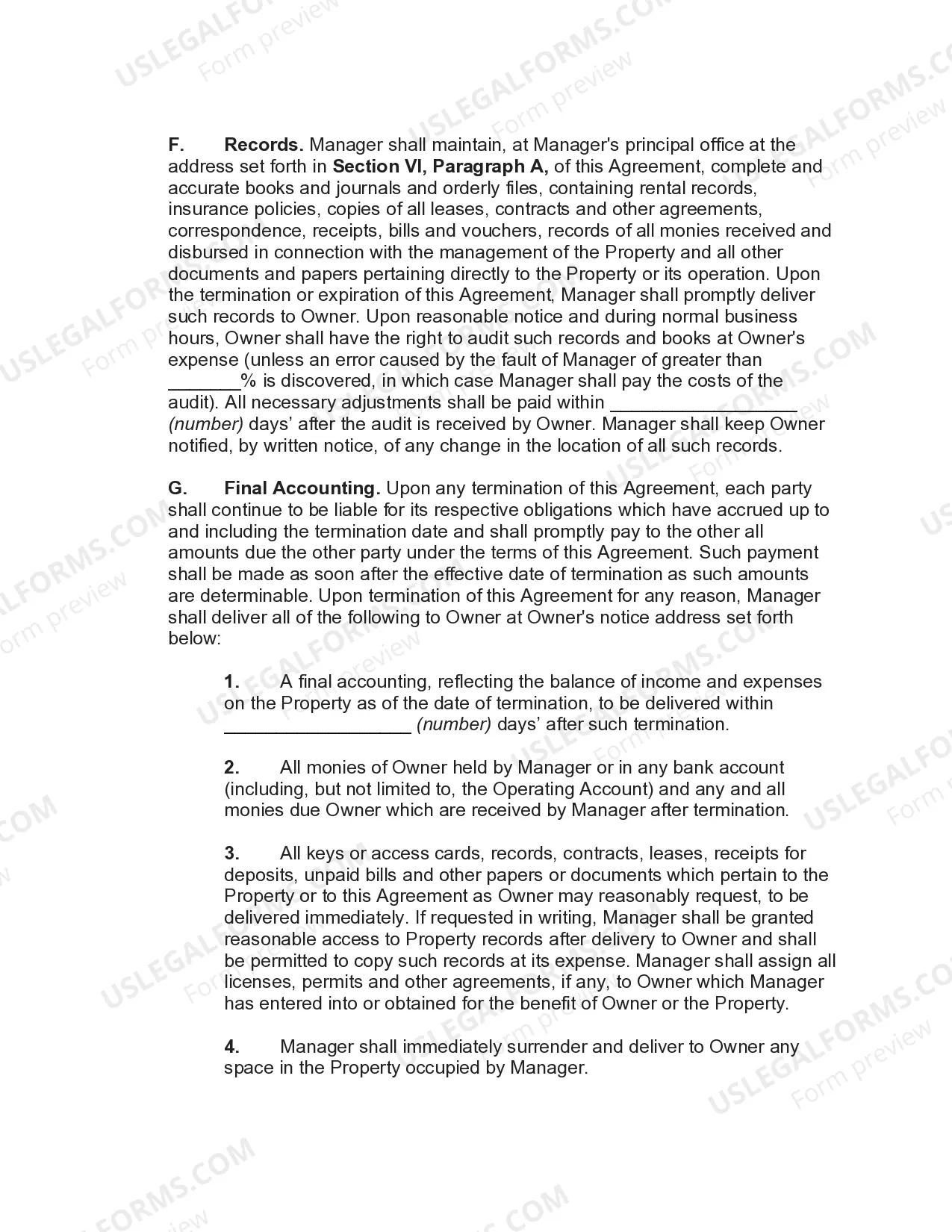 Preview Agreement to Manage Medical Office Building