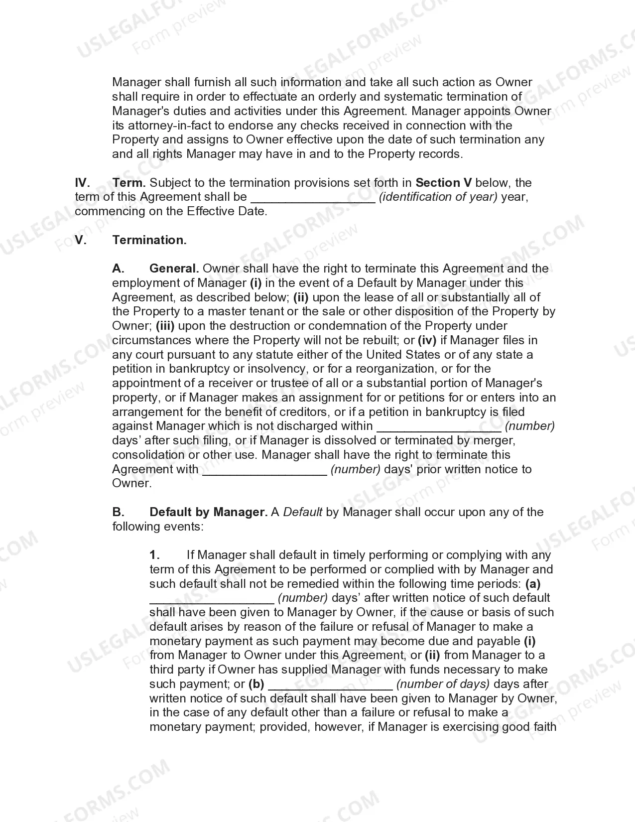 Preview Agreement to Manage Medical Office Building