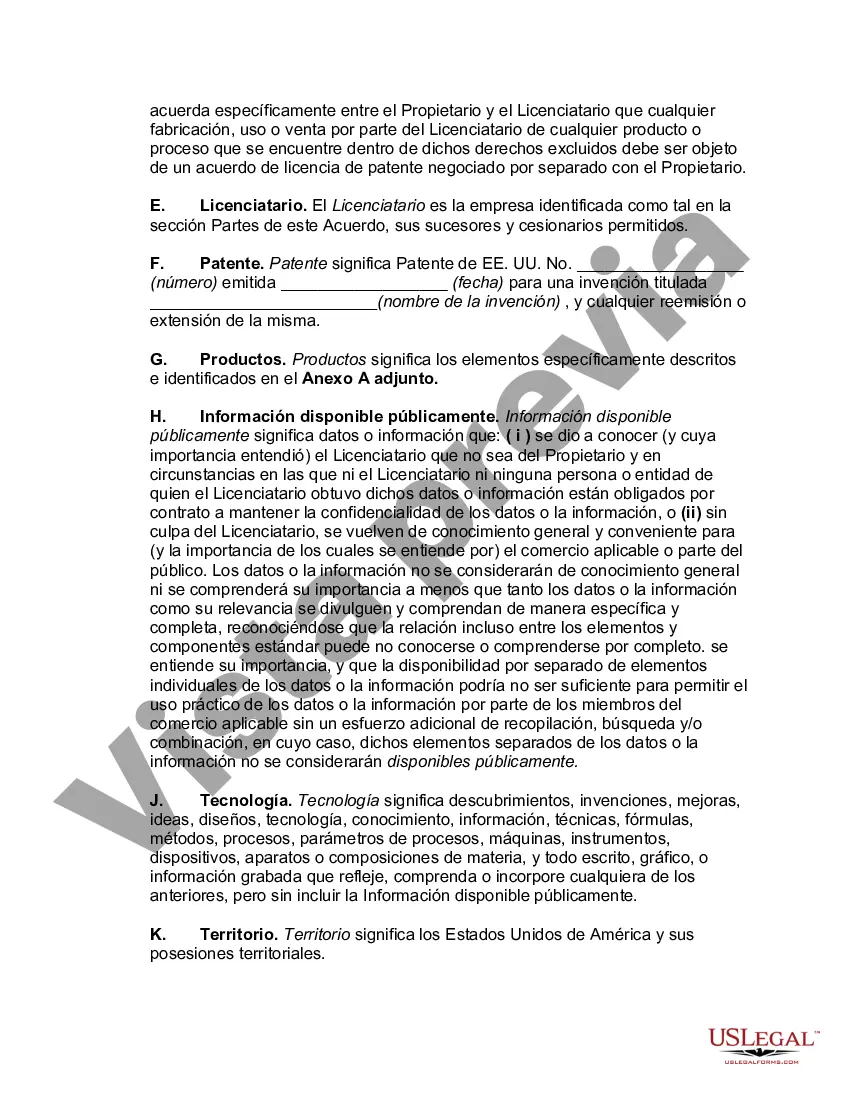 Preview Acuerdo de licencia de tecnología