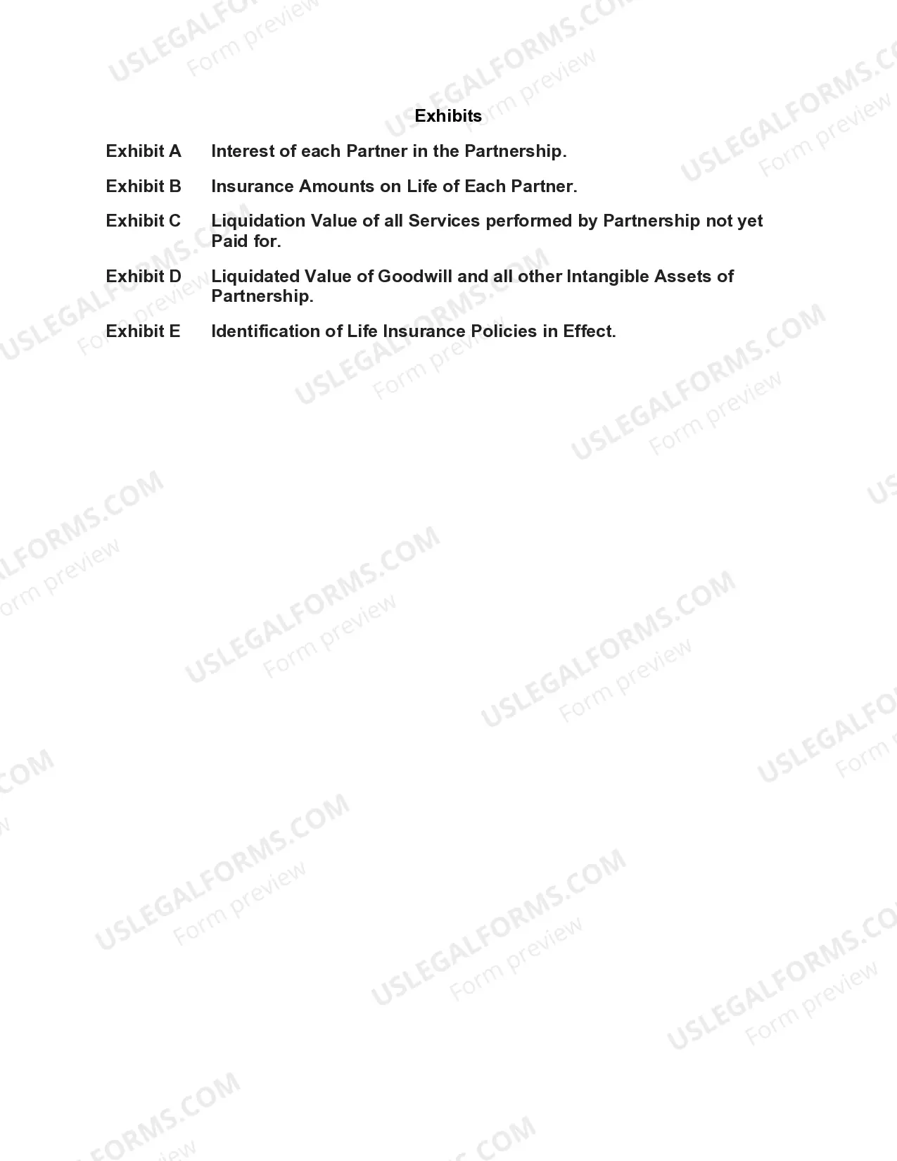 Preview Partnership Buy-Sell Agreement with Purchase on Death, Retirement or Withdrawal of Partner with Life Insurance on Each Partner to Fund Purchase in Case of Death