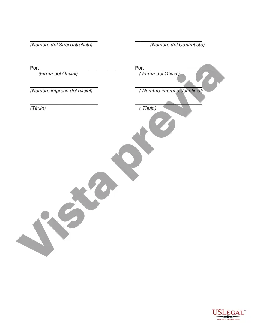 Preview Orden de compra de subcontratación de mano de obra y materiales