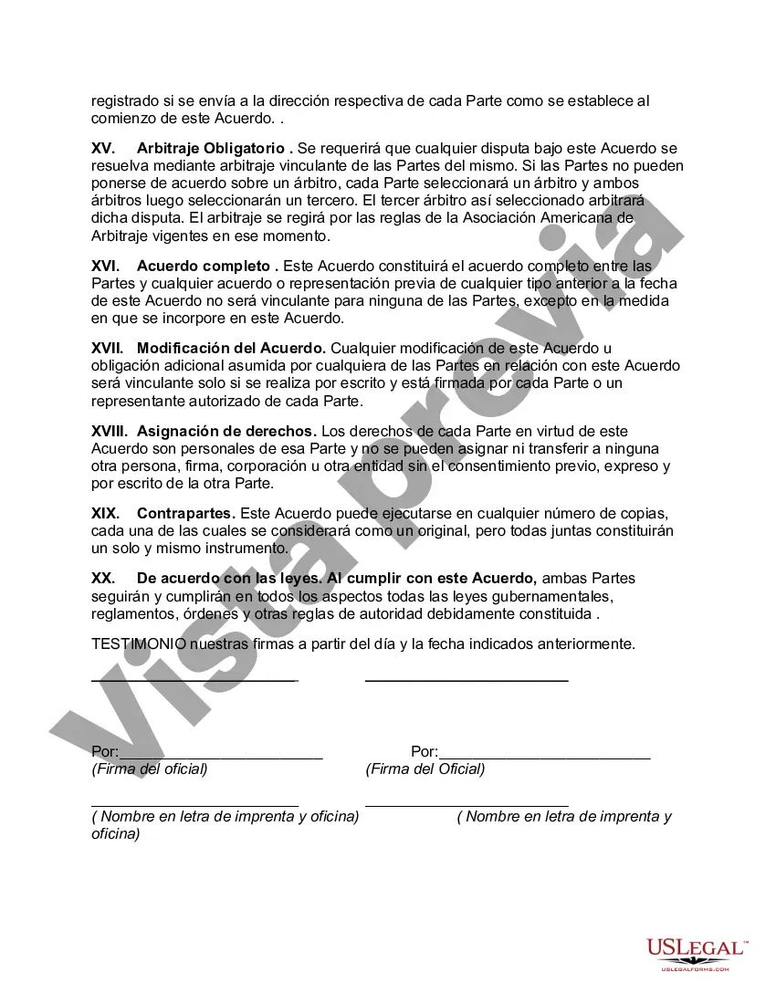 Preview Subcontrato para la construcción de una parte o los materiales que se incorporarán al edificio con disposiciones que, al finalizar por causa, el contratista puede completar el trabajo y retener todos los montos adeudados al subcontratista