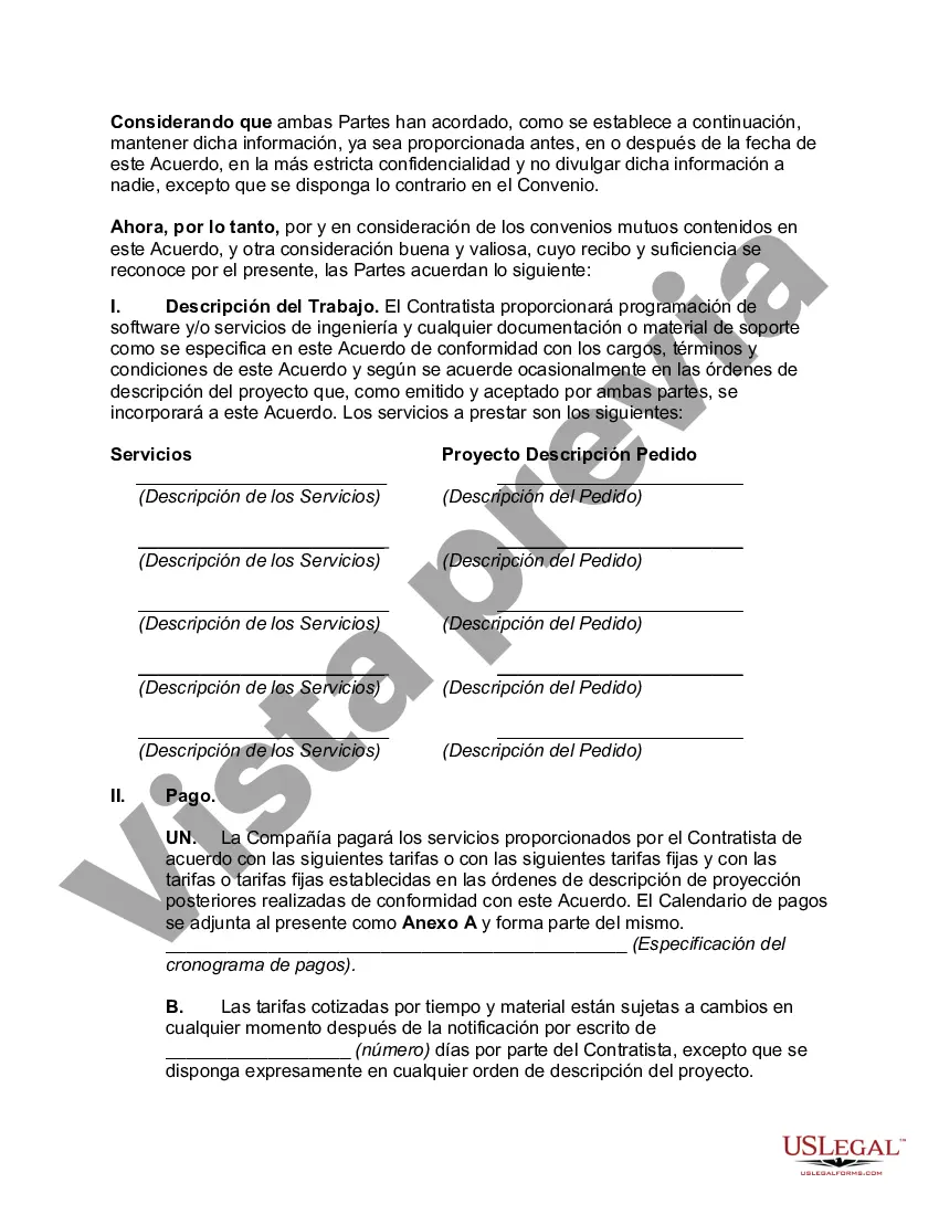Preview Contratista independiente y acuerdo de confidencialidad con el ingeniero de software