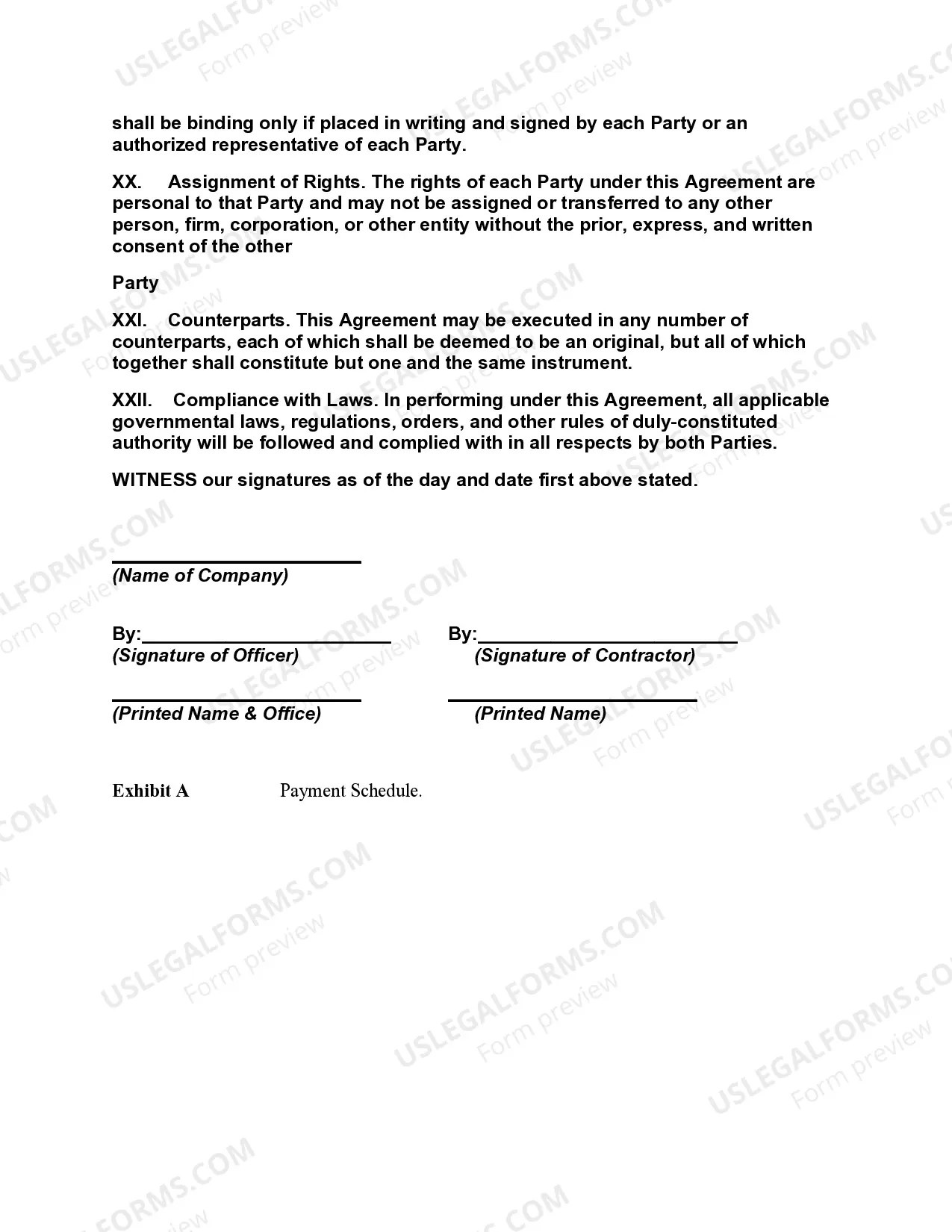 Preview Independent Contractor and Nondisclosure Agreement with Software Engineer