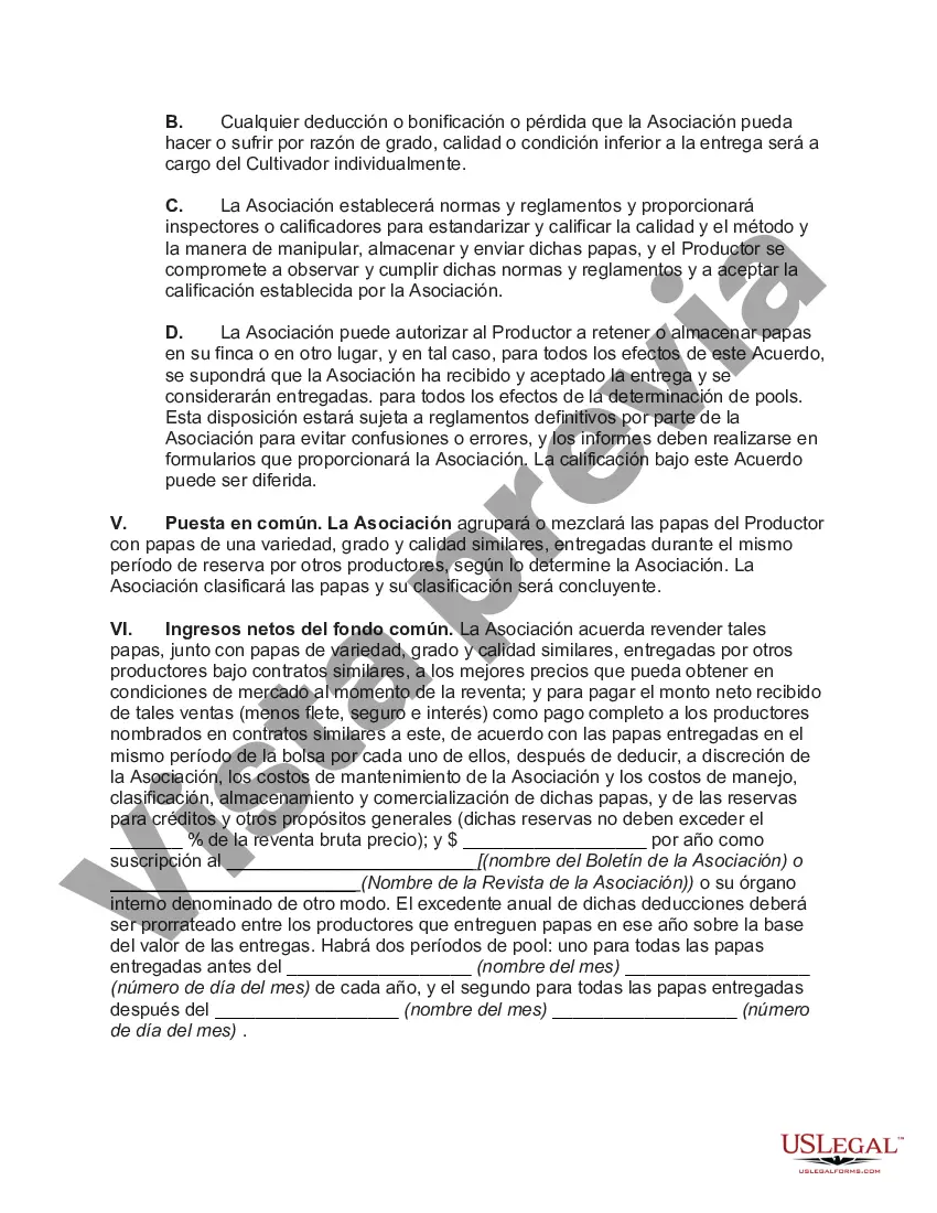 Preview Convenio de Comercialización con Asociación Cooperativa de Venta de Papa