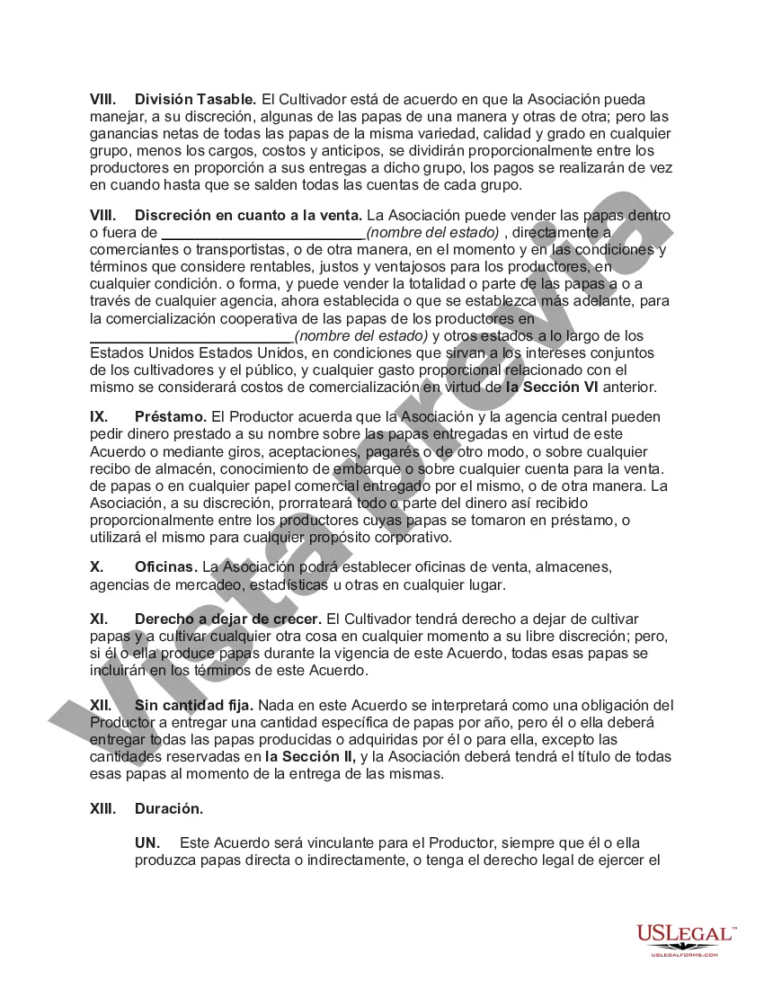 Preview Convenio de Comercialización con Asociación Cooperativa de Venta de Papa