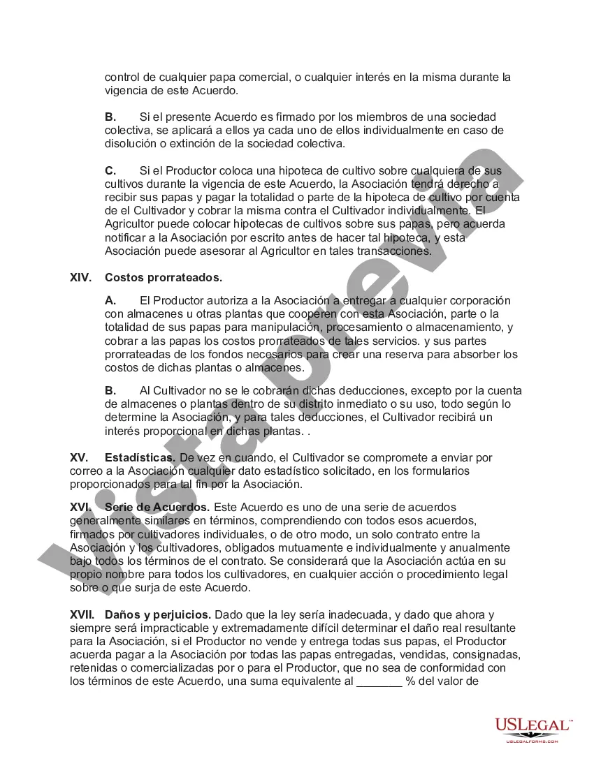 Preview Convenio de Comercialización con Asociación Cooperativa de Venta de Papa