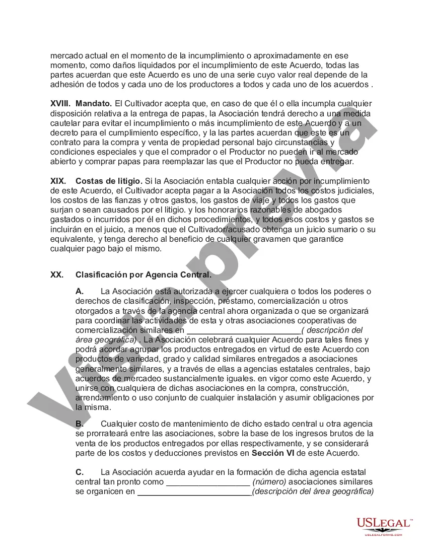 Preview Convenio de Comercialización con Asociación Cooperativa de Venta de Papa