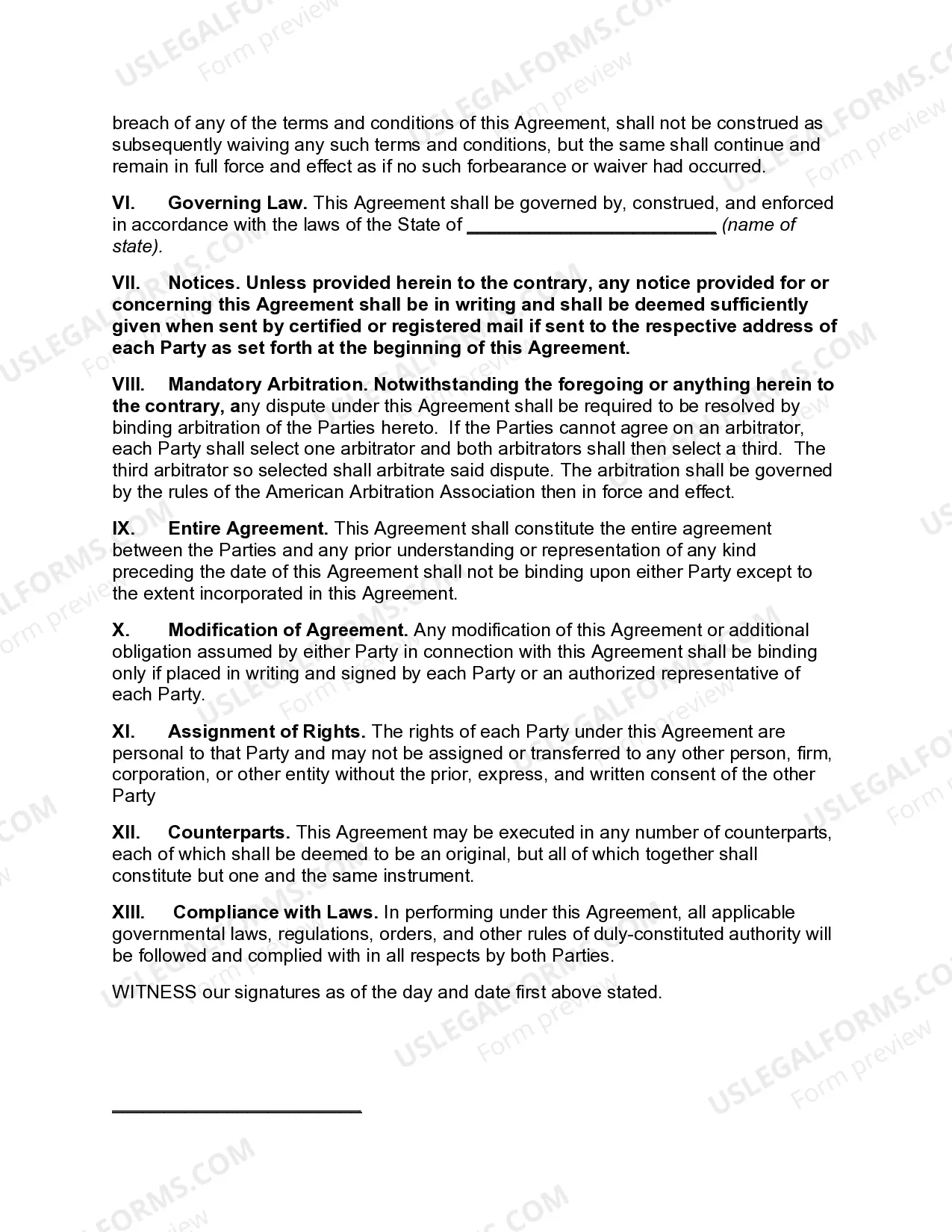 Preview Marketing Agreement with Cooperative Association for Sale of Poultry