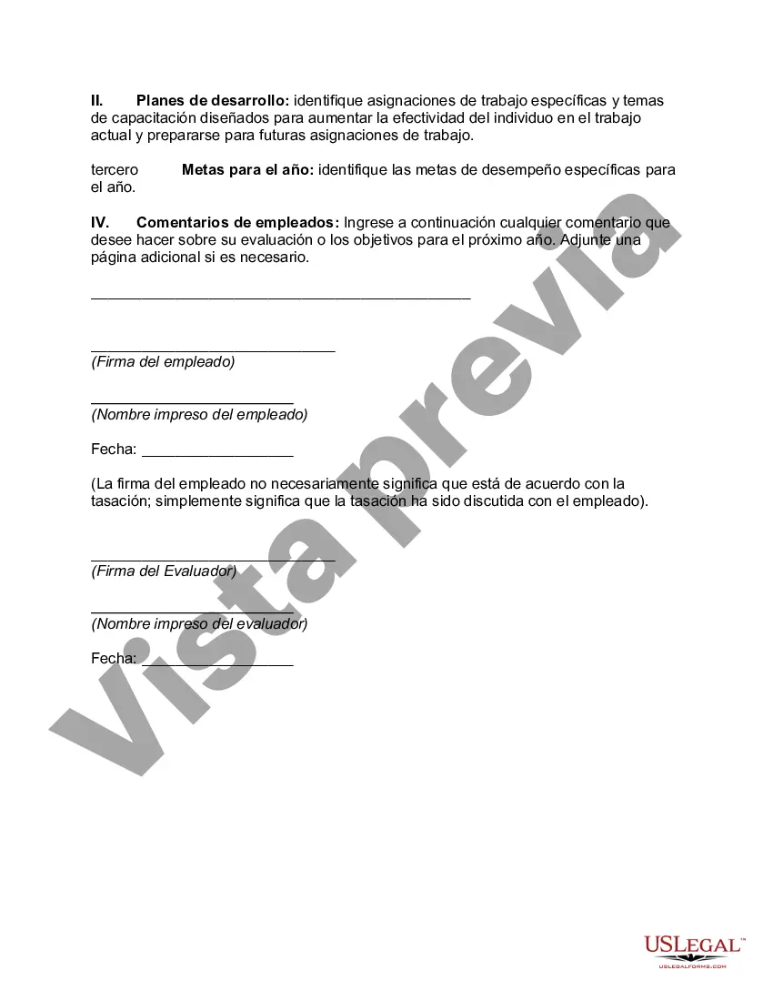 Preview Formulario de evaluación de la gestión