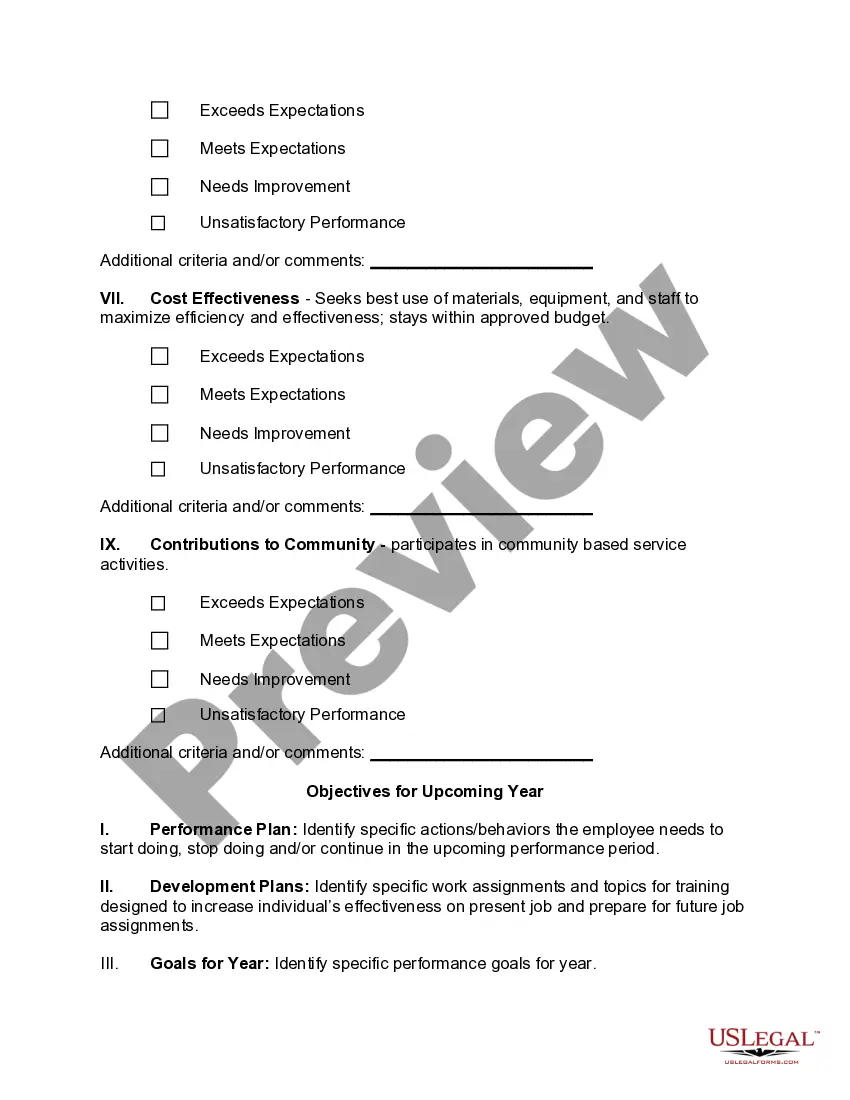 Get Management Evaluation Form Preview Management Evaluation Form