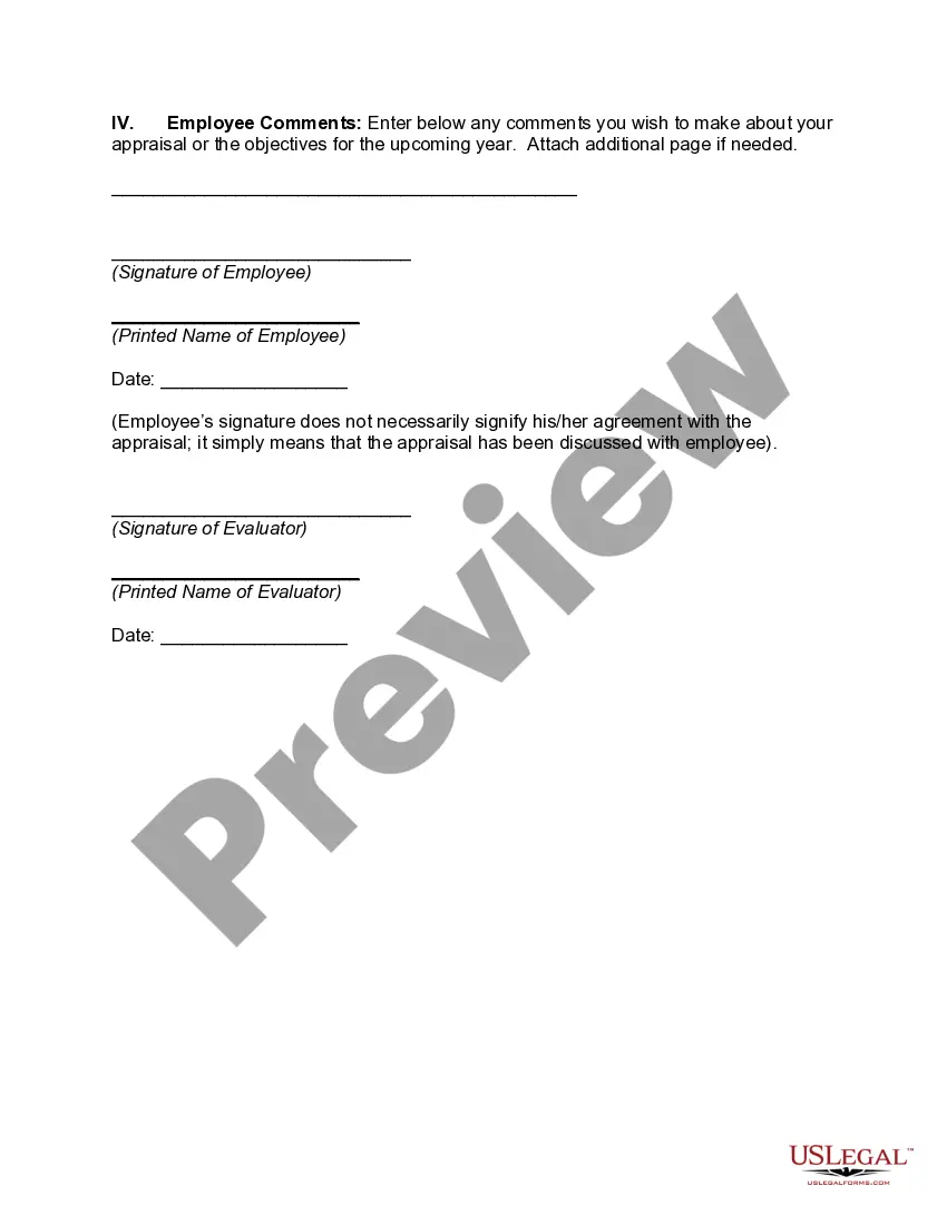 Get Management Evaluation Form Preview Management Evaluation Form