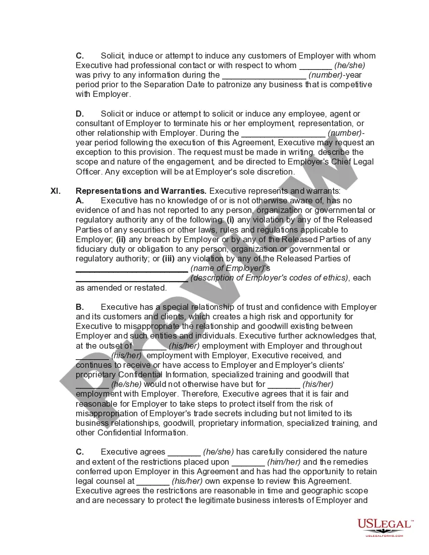 Get Termination Agreement between Employer and Executive at End of Term of Employment Agreement with Restrictive Covenants and General Release Preview Termination Agreement between Employer and Executive at End of Term of Employment Agreement with Restrictive Covenants and General Release