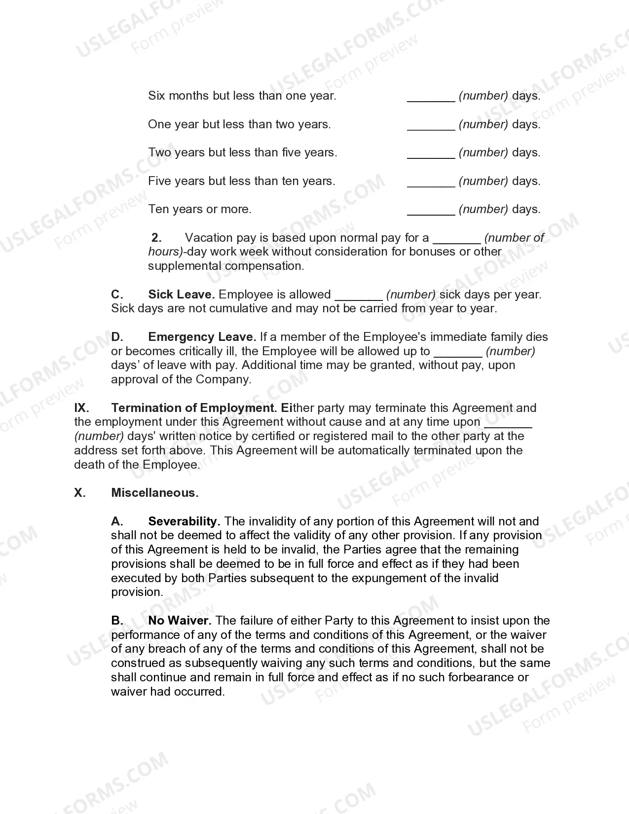 Preview Employment of Bookkeeper