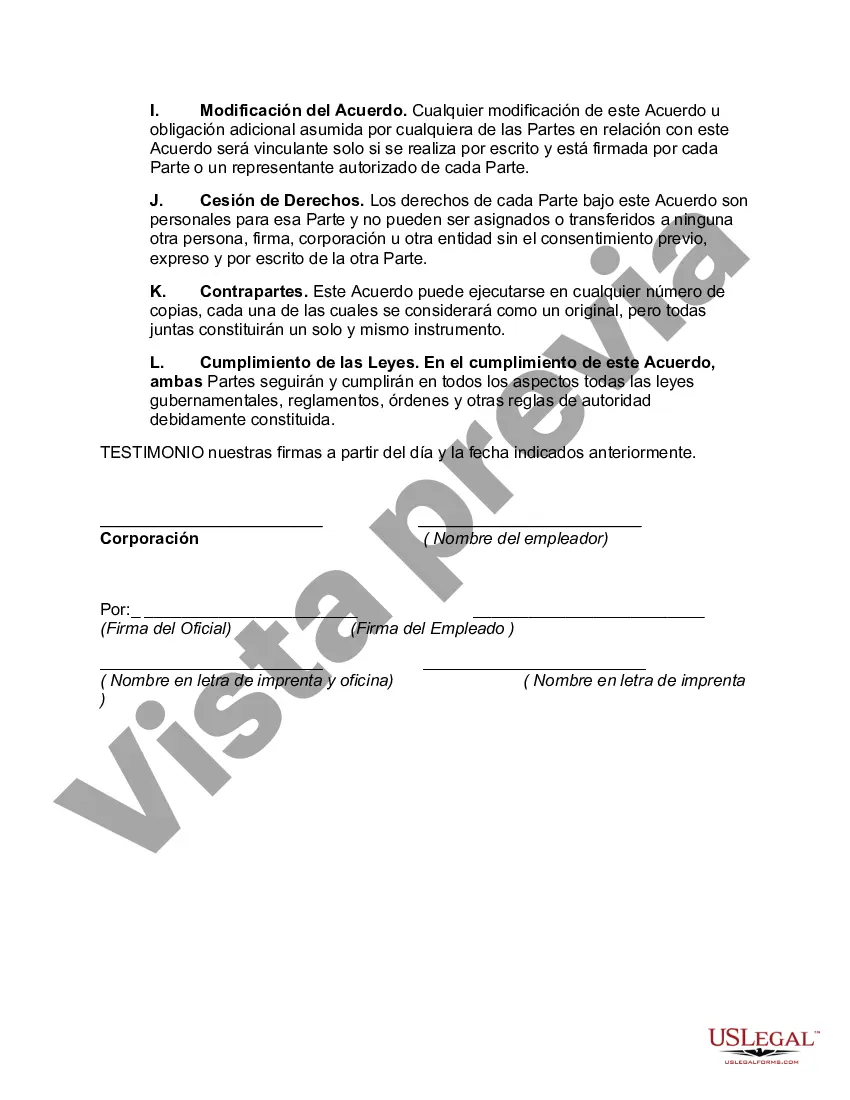 Preview Acuerdo Laboral con Terapeuta Ocupacional