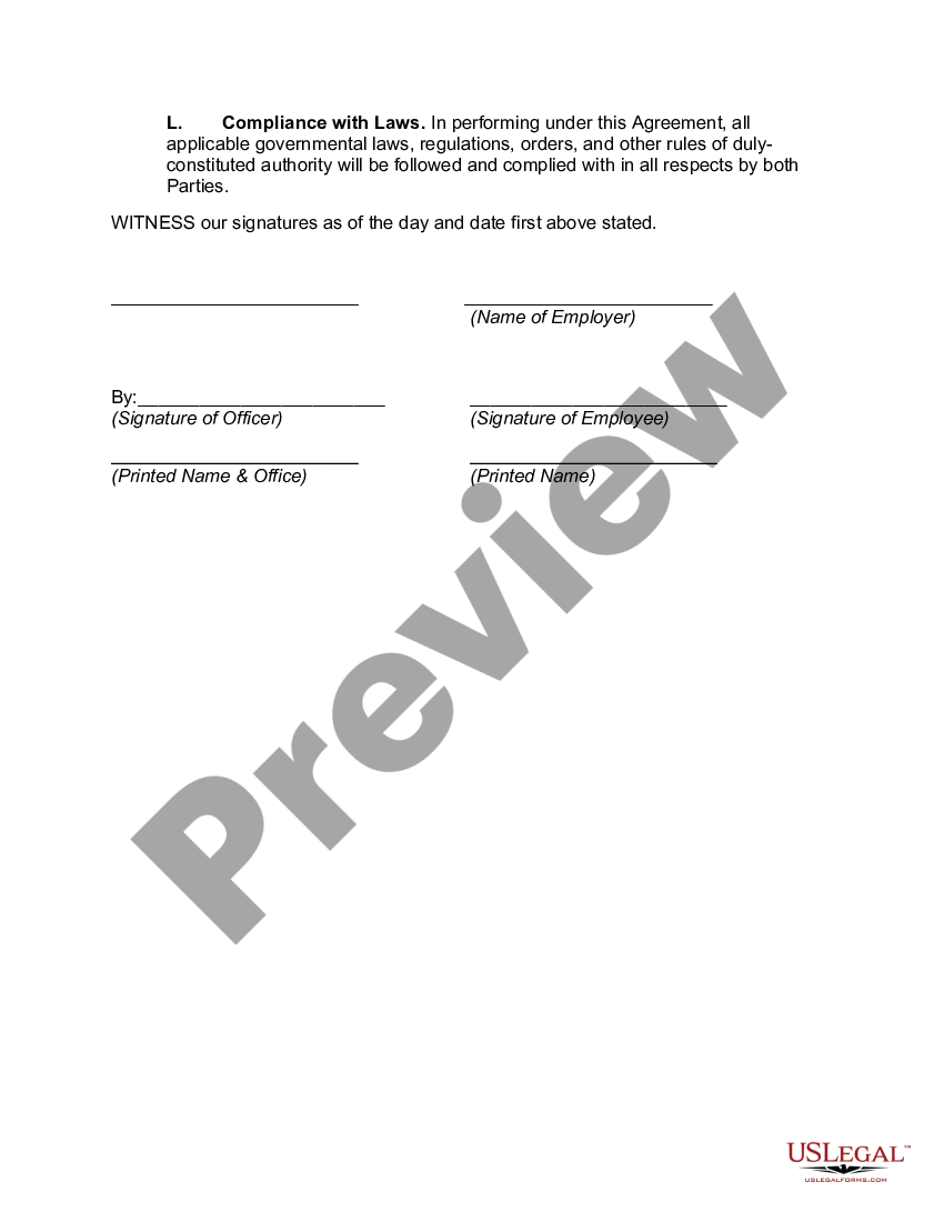 Employment Agreement with Physical Therapist Physical Therapy