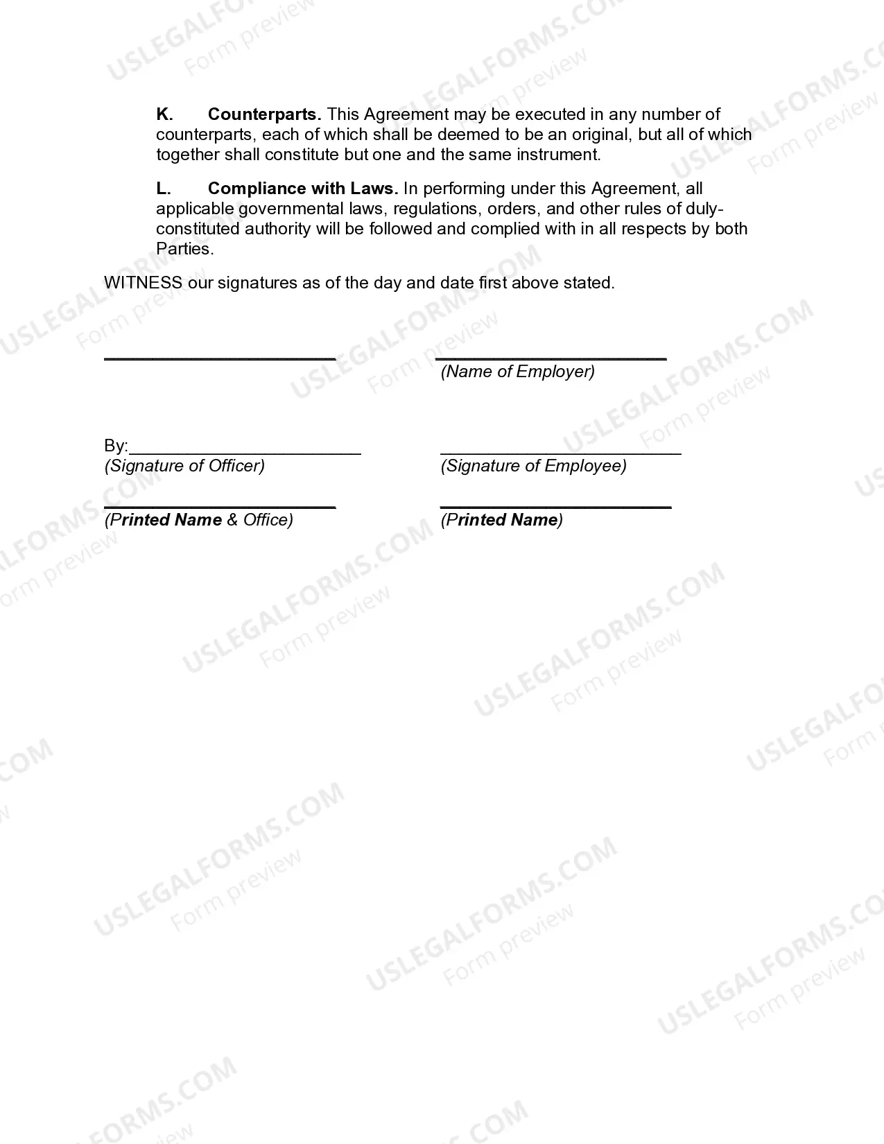 Preview Employment Agreement with Physical Therapist