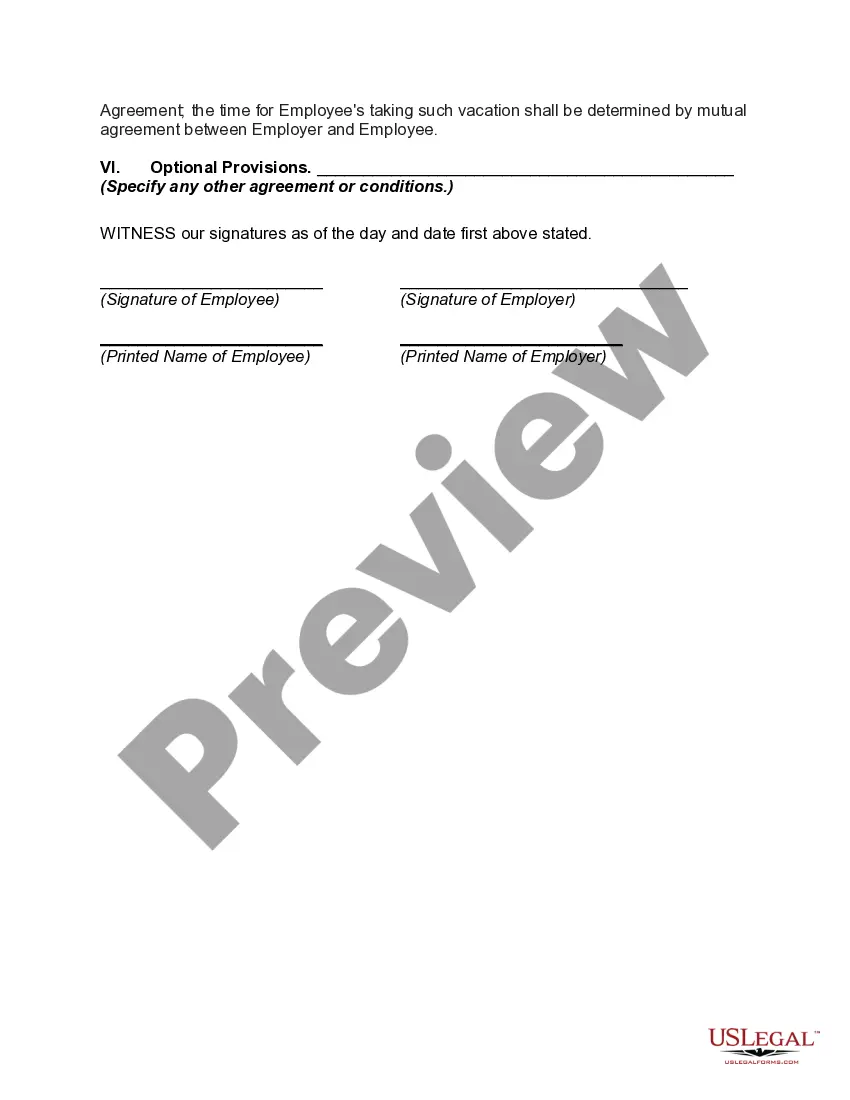 Preview Contract of Employment with Domestic Service Worker