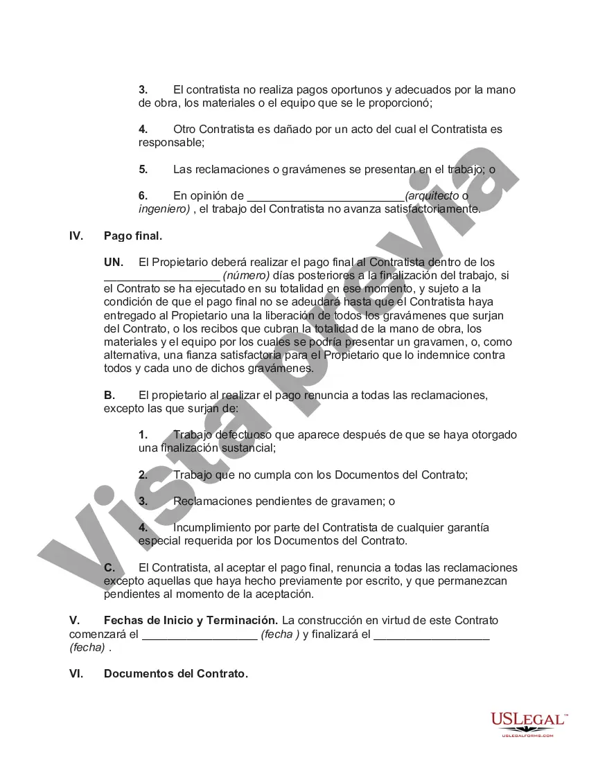 Preview Contrato Básico de Construcción de un Edificio