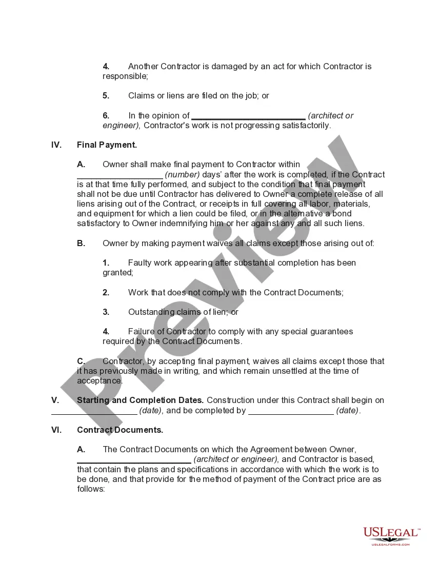 Get Basic Contract for Construction of a Building Preview Basic Contract for Construction of a Building