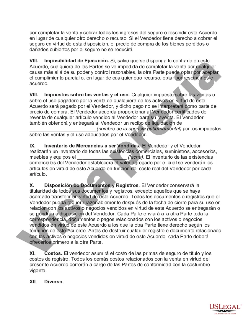 Preview Acuerdo de Venta de Activos de la Corporación