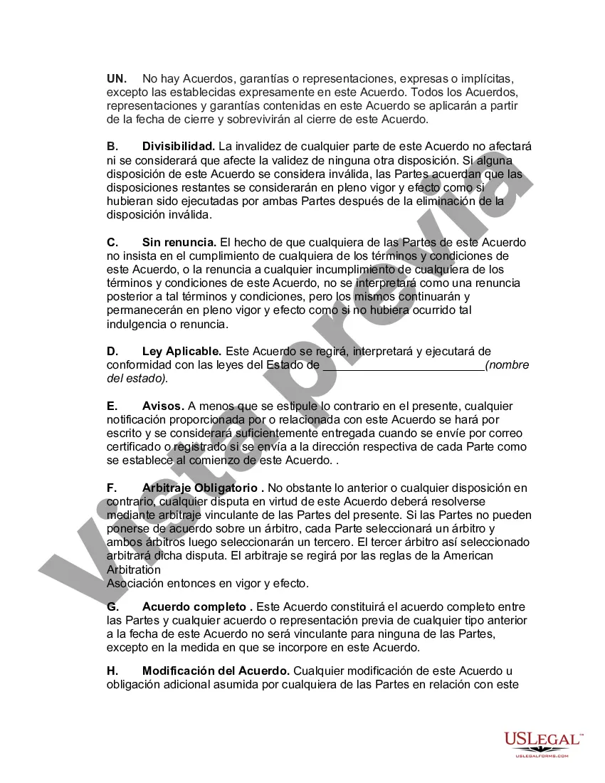Preview Acuerdo de Venta de Activos de la Corporación