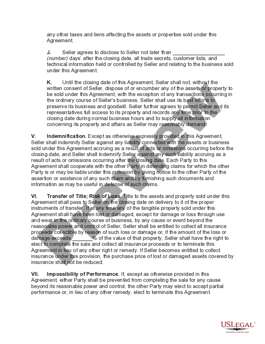 Get Agreement for Sale of Assets of Corporation Preview Agreement for Sale of Assets of Corporation