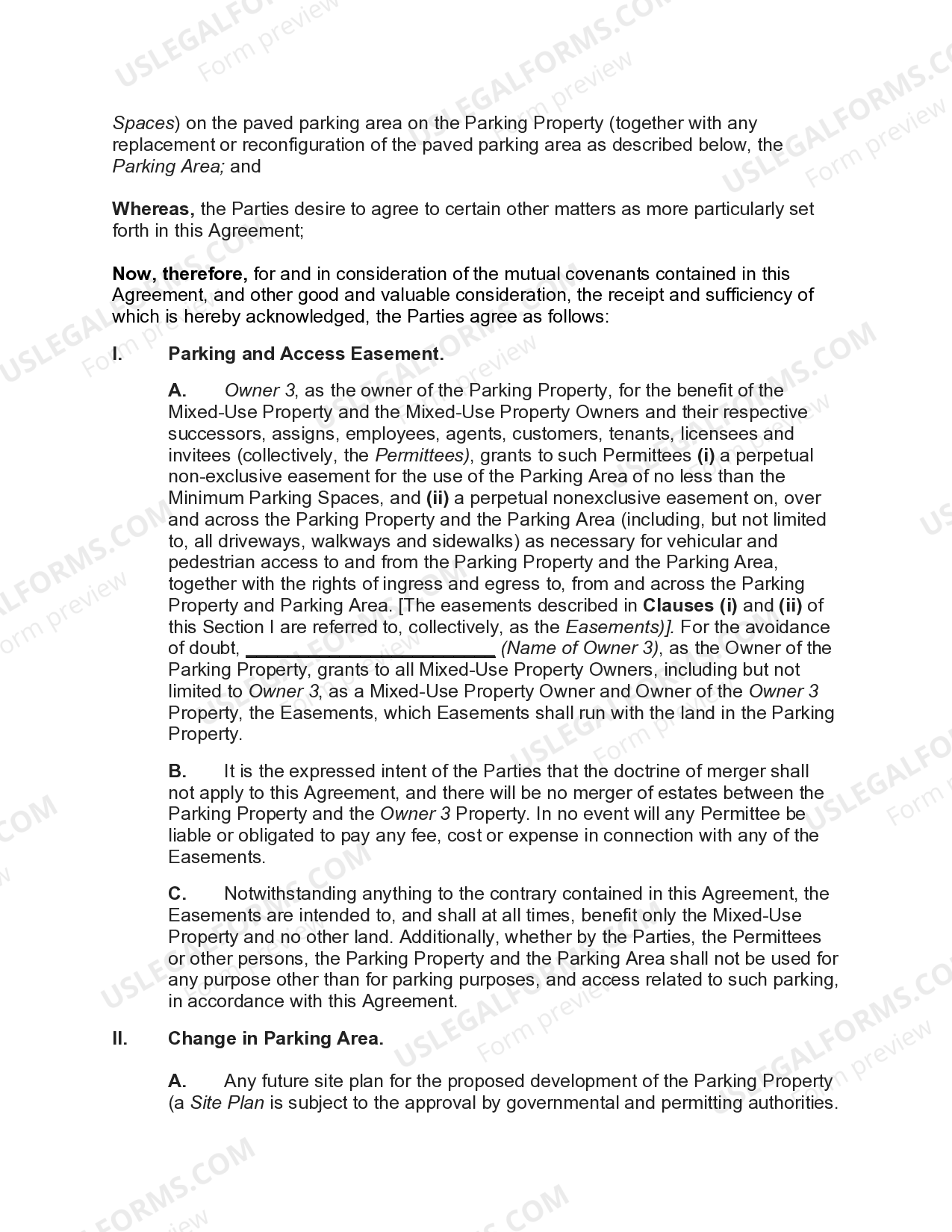 Agreement between Adjoining Landowners Granting Perpetual Nonexclusive