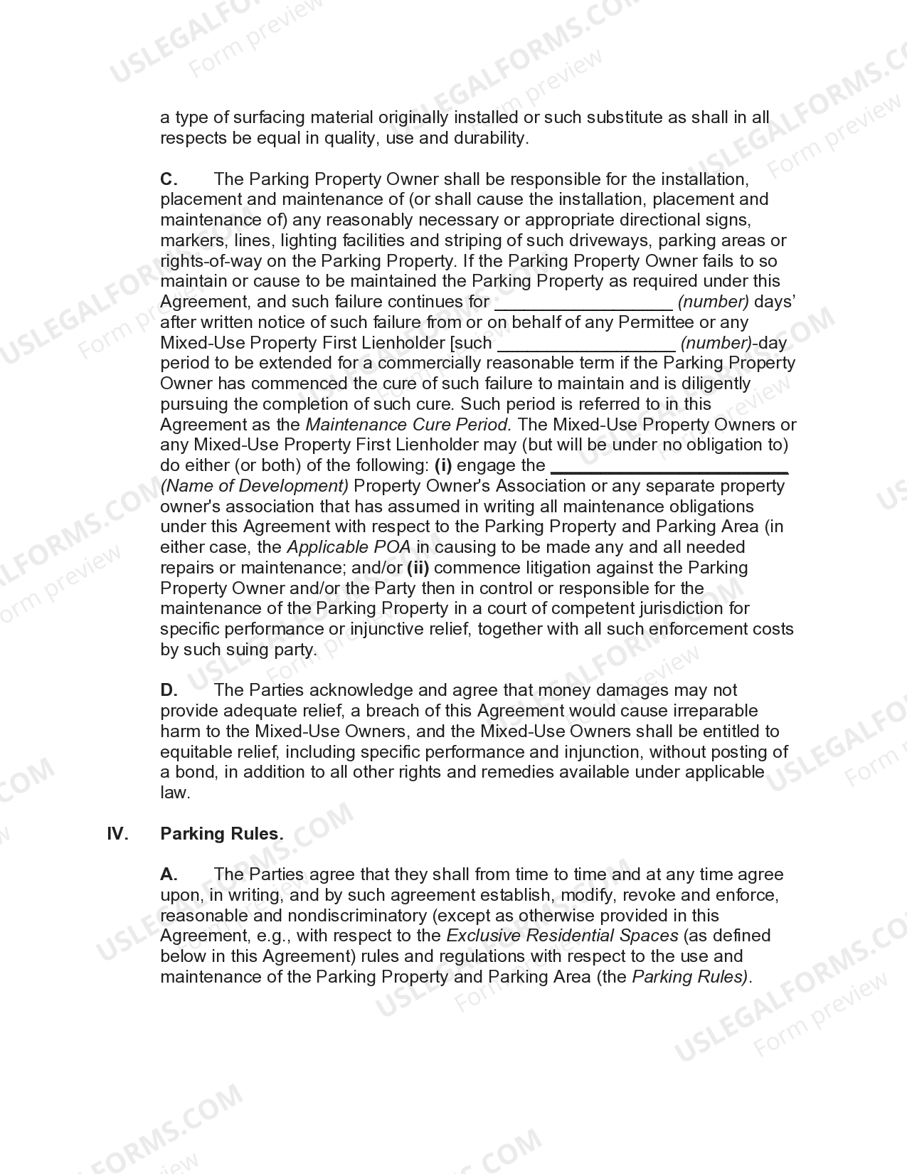Agreement between Adjoining Landowners Granting Perpetual Nonexclusive