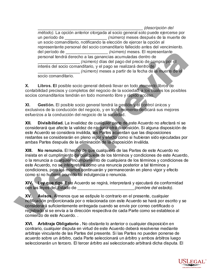 Acuerdo para formar una sociedad limitada - Formar Sociedad | US Legal ...