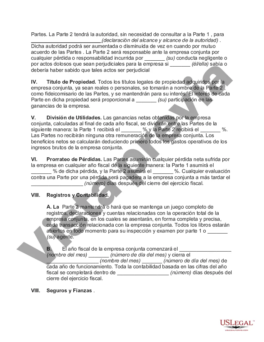 Preview Acuerdo básico de empresa conjunta