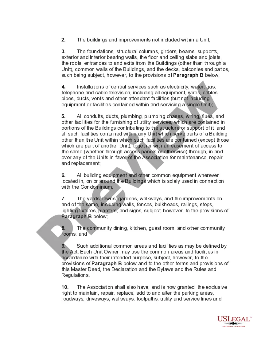 Get Master Deed for Plan of Ownership for Condominium with Multiple Residential Buildings Preview Master Deed for Plan of Ownership for Condominium with Multiple Residential Buildings