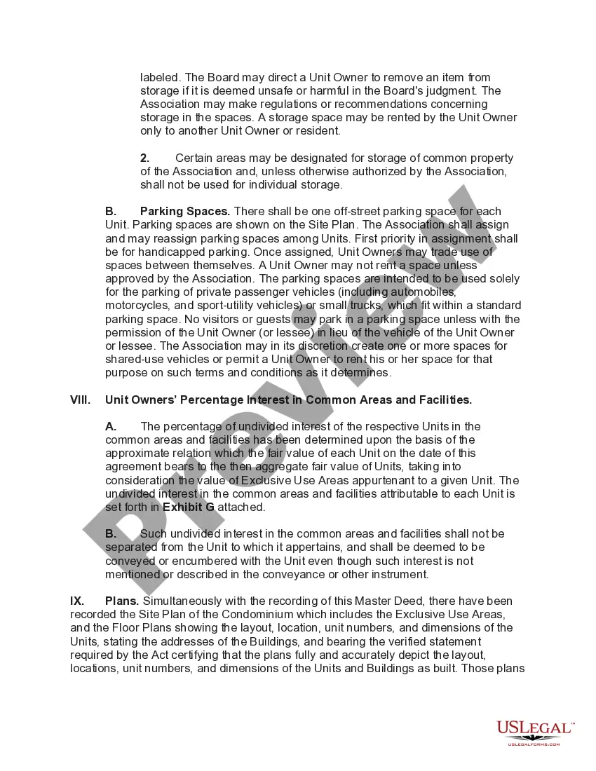 Get Master Deed for Plan of Ownership for Condominium with Multiple Residential Buildings Preview Master Deed for Plan of Ownership for Condominium with Multiple Residential Buildings