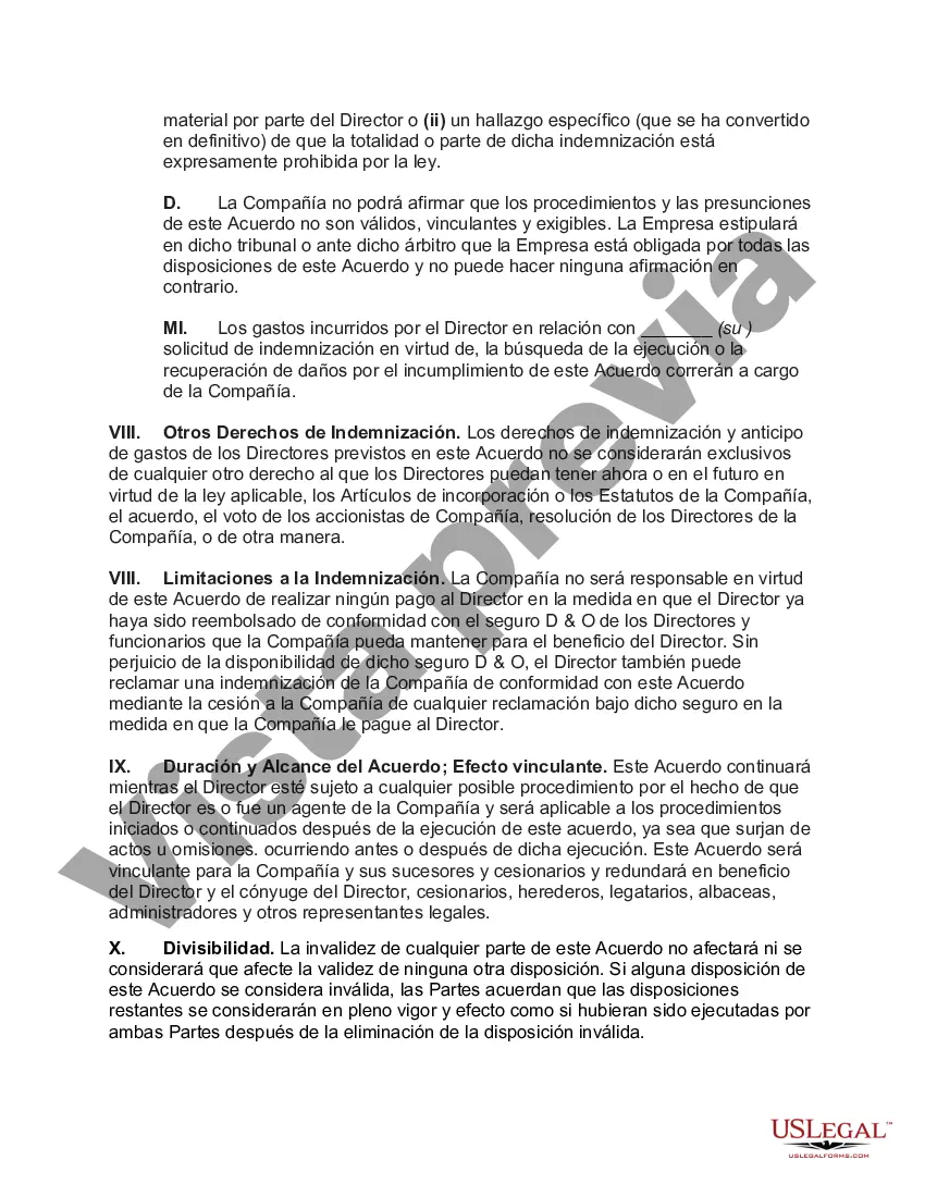 Preview Indemnización del Director Corporativo