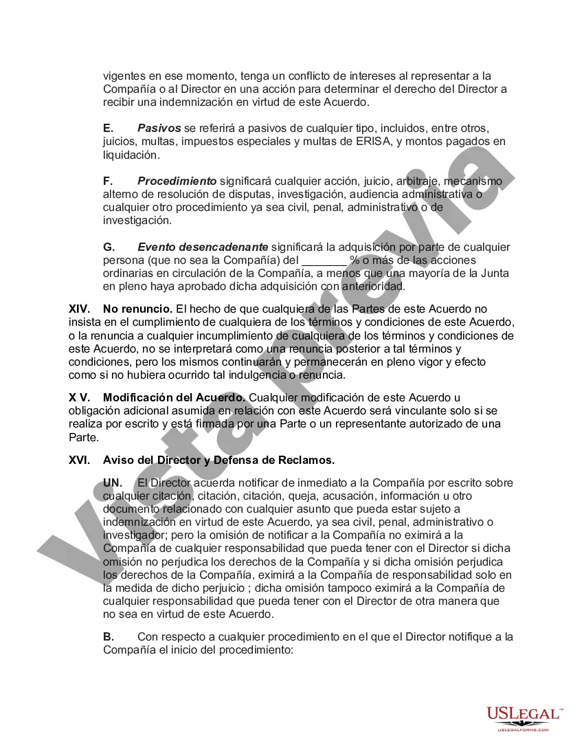 Preview Indemnización del Director Corporativo