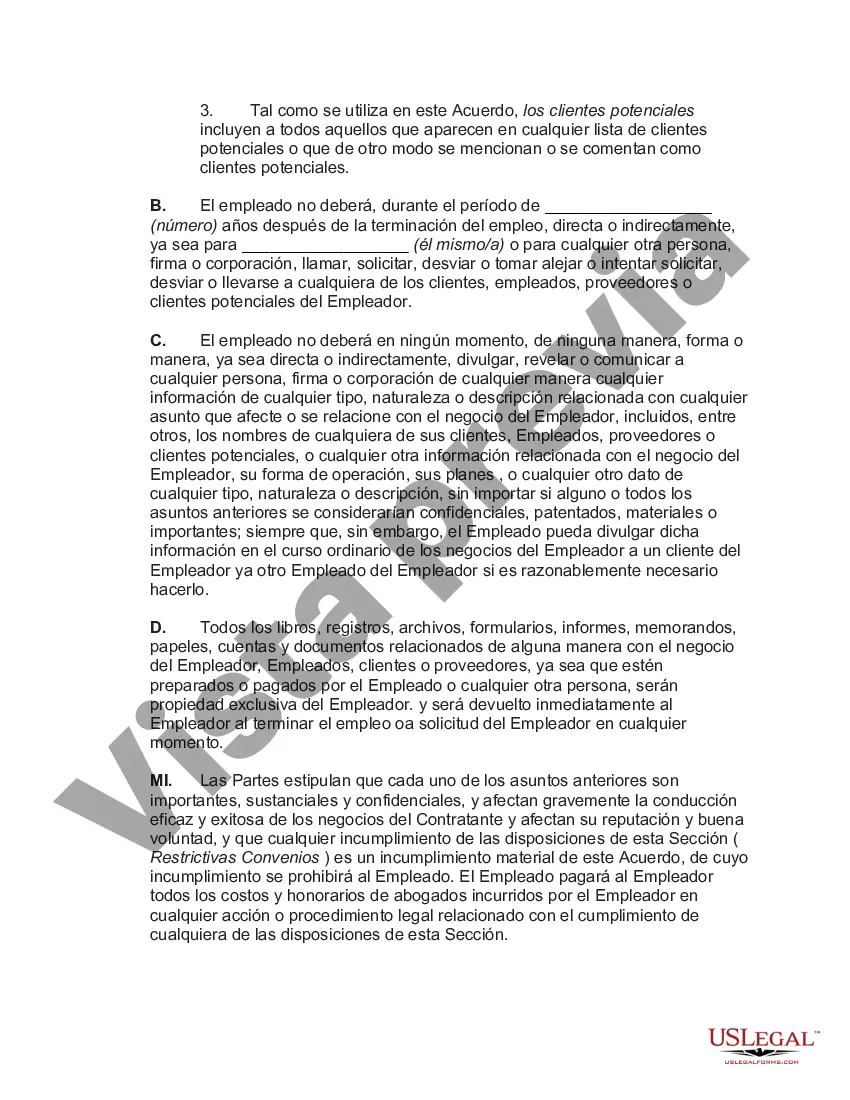Preview Acuerdo Laboral con Gerente General de Hotel