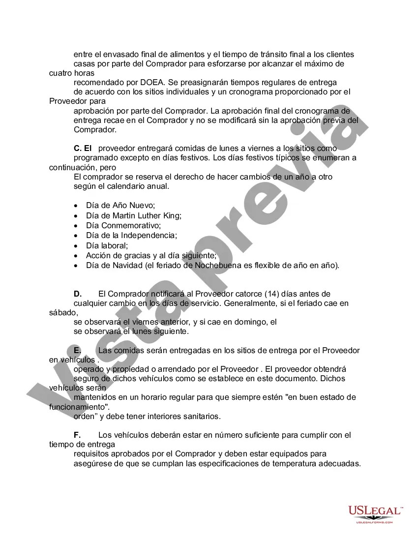 Preview Acuerdo de servicio de alimentos