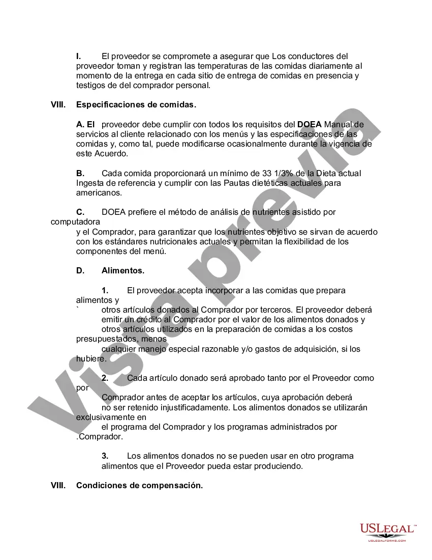 Preview Acuerdo de servicio de alimentos