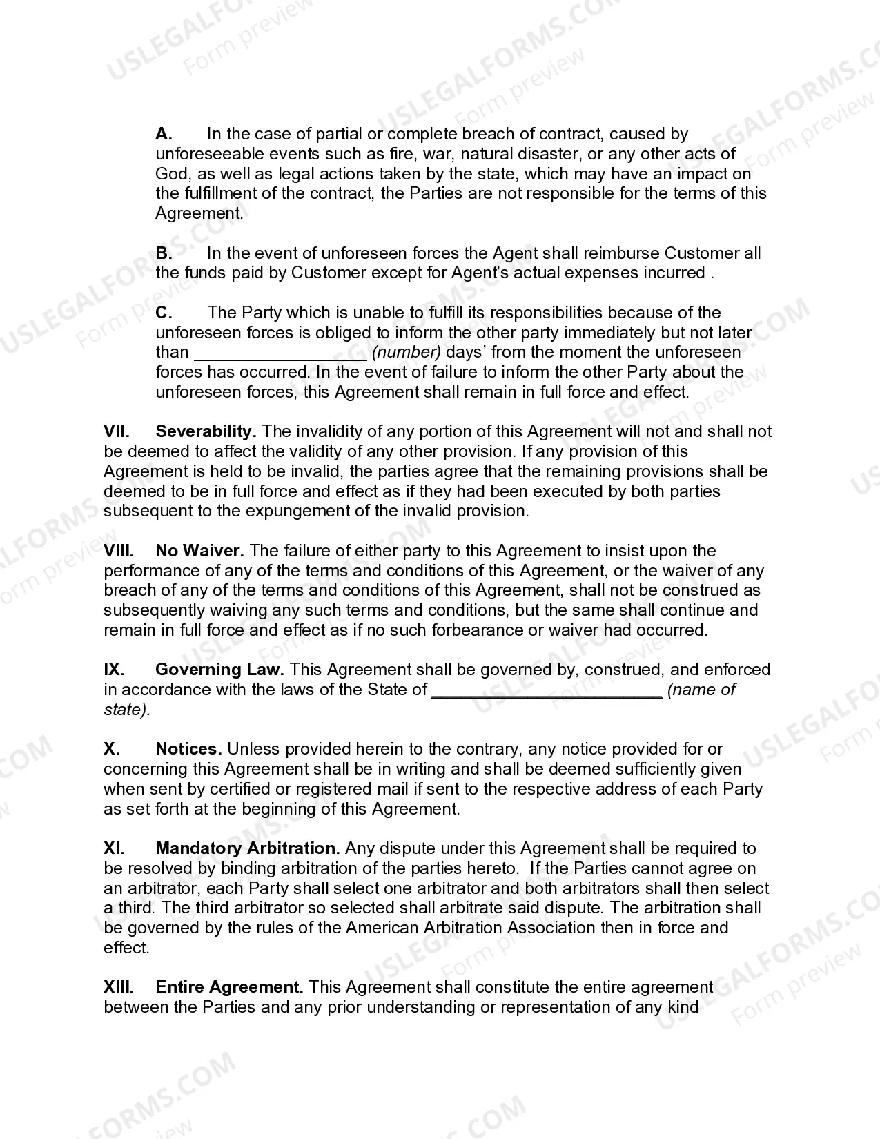 Preview Travel Agent Agreement