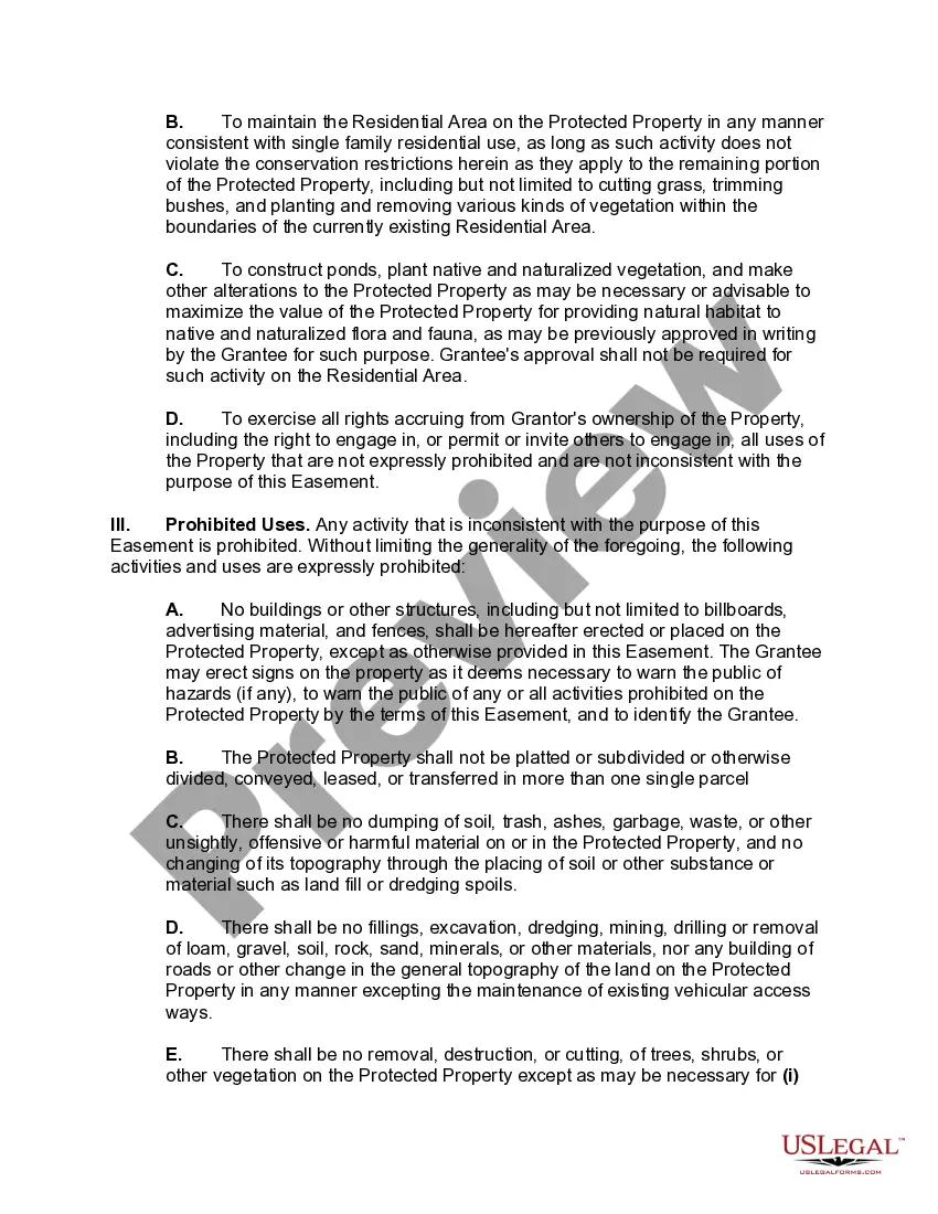 Get Grant of Conservation Right and Easement Preview Grant of Conservation Right and Easement